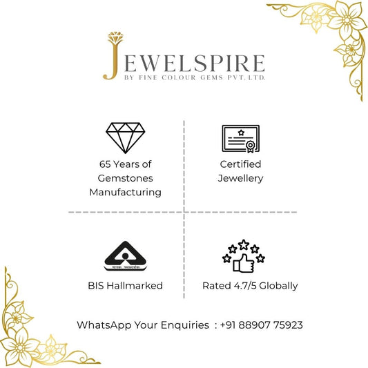 Jewelry brand 'Jewelspire' with icons and buying text on a white background