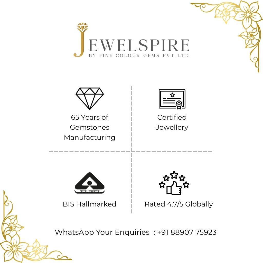 Jewelry brand 'Jewelspire' with icons and buying text on a white background