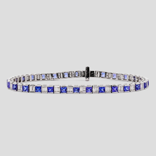 Signature Bracelet in Tanzanite and Diamonds