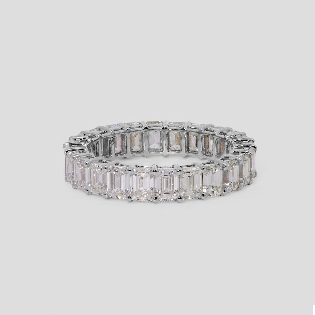 Fancy Diamond Eternity Wedding Ring