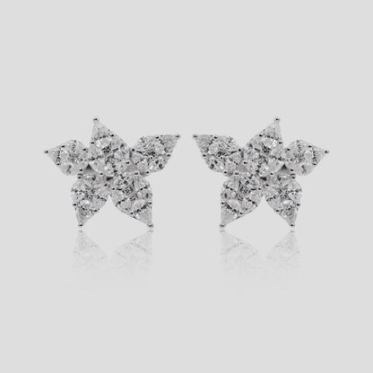Butterfly Diamond Stud Earrings