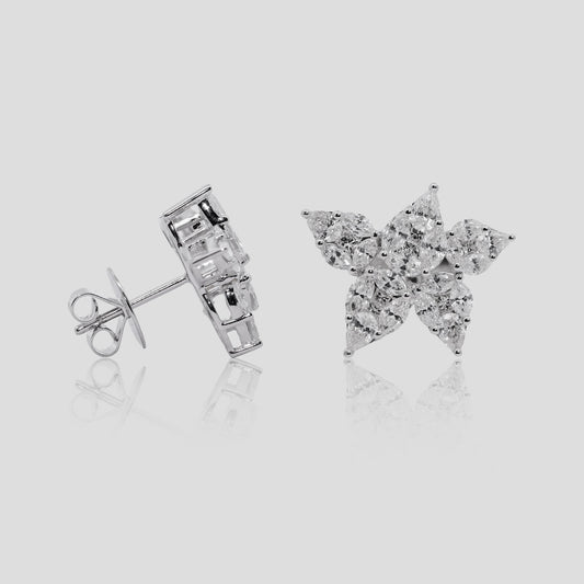 Butterfly Diamond Stud Earrings