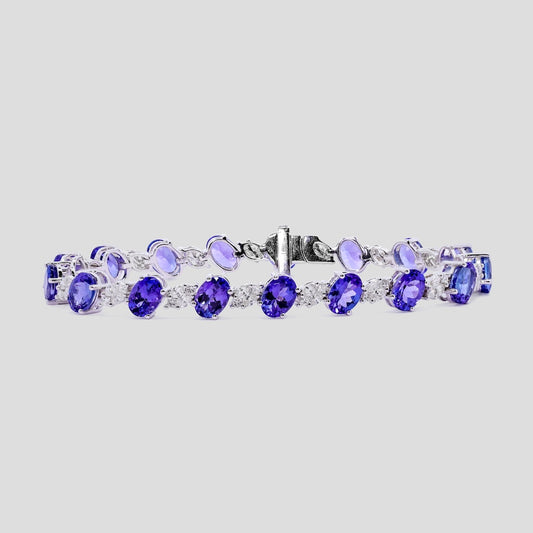Tanzanite with Fancy Diamond Bracelet