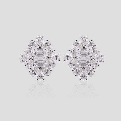 Fancy Diamond Stud Earrings