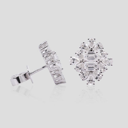 Fancy Diamond Stud Earrings