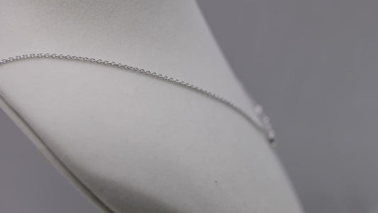 Moving Diamonds Pendant with Chain (Adjustable) in 18k Gold