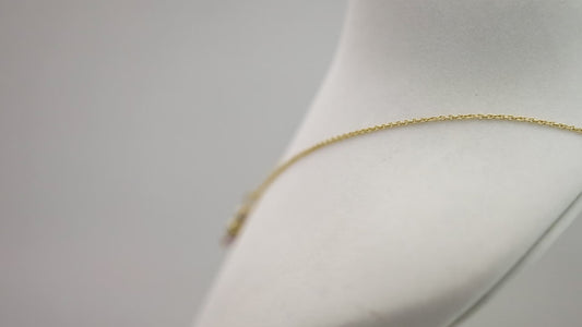 Floral Tanzanite Diamond Pendant with Chain (Adjustable) in 18k Gold