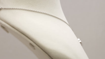 Simplistic Ruby & Diamond Flower Pendant with Chain (Adjustable) in 18k Gold