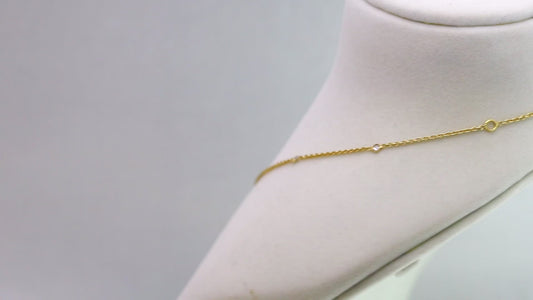 Emerald Diamond Tanmaniya Pendant with Chain (Adjustable) in 18k Gold