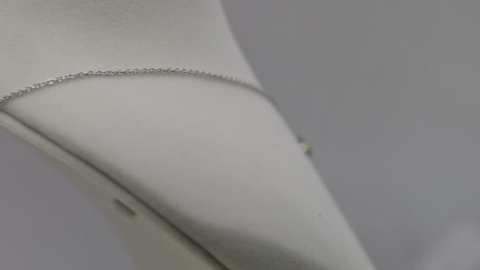 Emerald Heart & Diamond Pendant with Chain (Adjustable) in 18k Gold